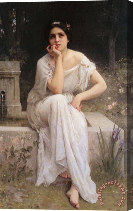 Charles Amable Lenoir Meditation Stretched Canvas Painting / Canvas Art