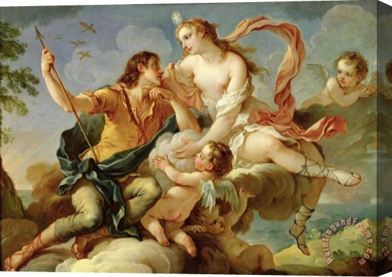 Charles Joseph Natoire Venus and Adonis Stretched Canvas Painting / Canvas Art