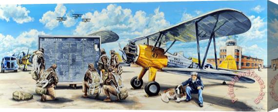 Charles Taylor Flyers In The Heartland Stretched Canvas Print / Canvas Art