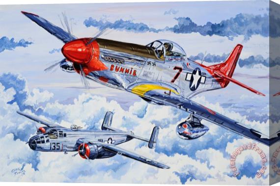 Charles Taylor Tuskegee Airman Stretched Canvas Painting / Canvas Art