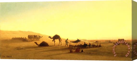 Charles Theodore Frere An Arab Encampment Stretched Canvas Painting / Canvas Art