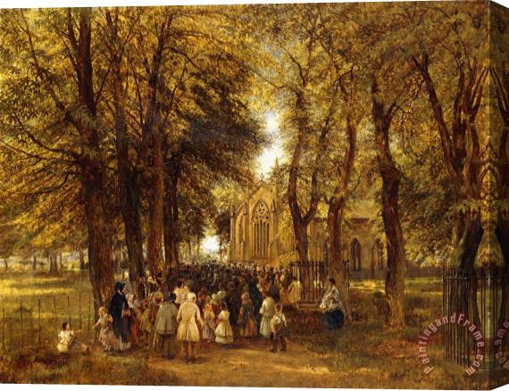 Charles Thomas Burt A Country Wedding Stretched Canvas Painting / Canvas Art
