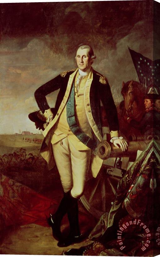 Charles Willson Peale George Washington at Princeton Stretched Canvas Print / Canvas Art