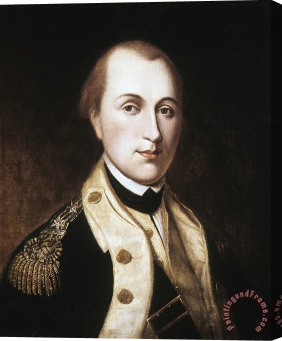 Charles Willson Peale Portrait of Marquis De Lafayette Stretched Canvas Print / Canvas Art