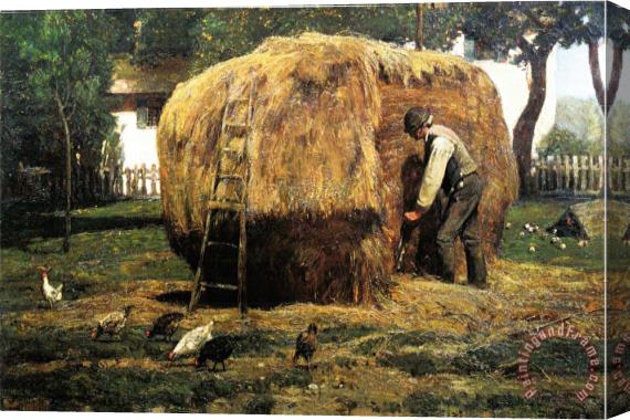 Childe Hassam Barnyard Stretched Canvas Print / Canvas Art