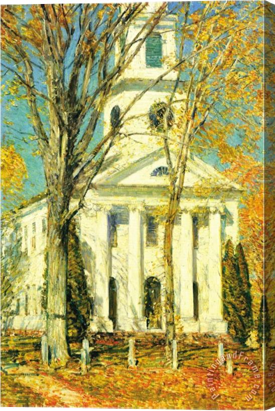 Childe Hassam Church at Old Lyme Connecticut Stretched Canvas Print / Canvas Art