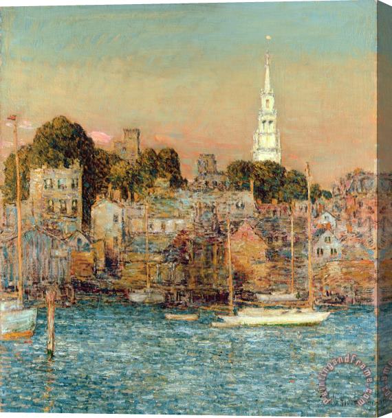 Childe Hassam October Sundown Stretched Canvas Painting / Canvas Art