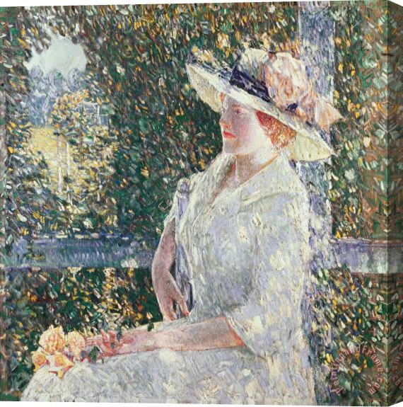 Childe Hassam Portrait of Miss Weir Stretched Canvas Print / Canvas Art