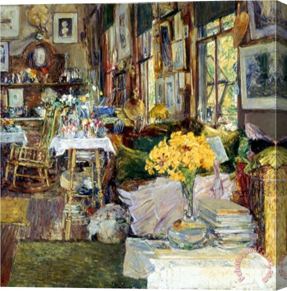 Childe Hassam Room of Flowers 1894 Stretched Canvas Painting / Canvas Art