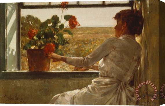 Childe Hassam Summer Evening Stretched Canvas Painting / Canvas Art