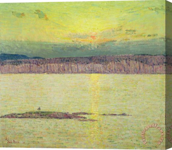 Childe Hassam Sunset Stretched Canvas Painting / Canvas Art