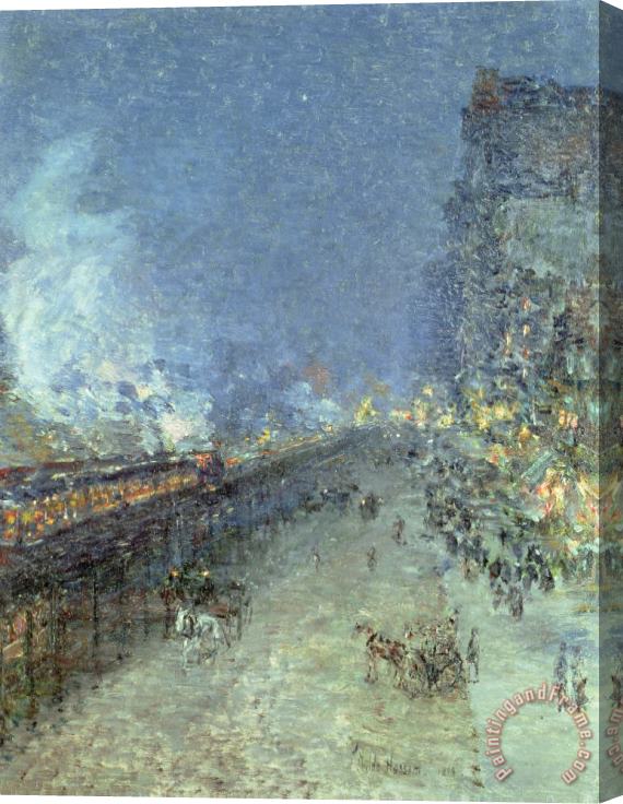 Childe Hassam The El Stretched Canvas Print / Canvas Art