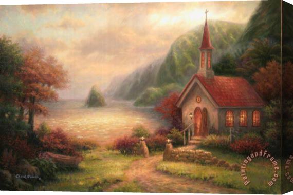 Chuck Pinson Compassion Chapel Stretched Canvas Painting / Canvas Art