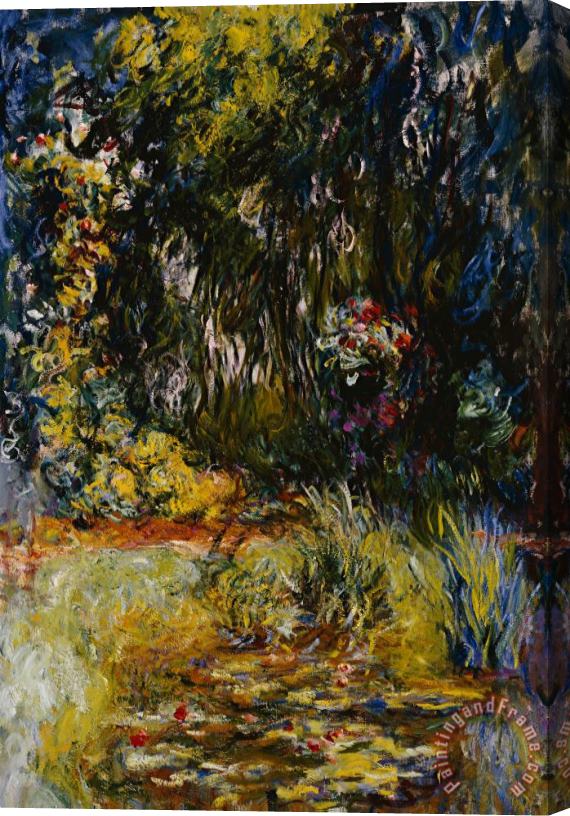 Claude Monet Corner of a Pond with Waterlilies Stretched Canvas Painting / Canvas Art