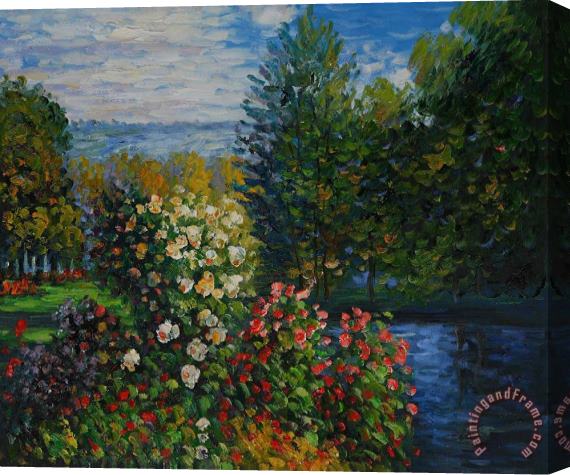 Claude Monet Corner Of The Garden At Montgeron Stretched Canvas Print / Canvas Art
