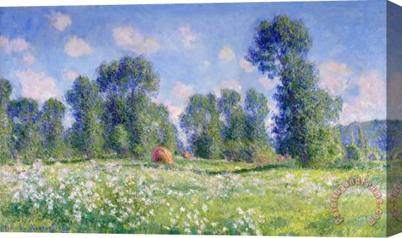 Claude Monet Effect of Spring at Giverny Stretched Canvas Painting / Canvas Art