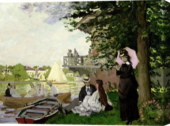 Claude Monet Garden House on the Zaan - Zaandam Stretched Canvas Painting / Canvas Art