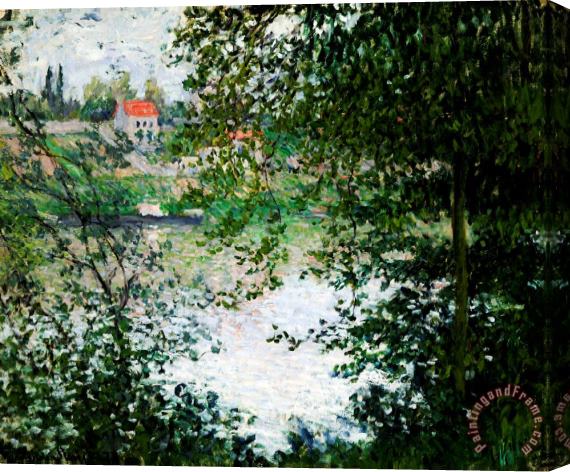 Claude Monet Ile de La Grande Jatte Through the Trees Stretched Canvas Painting / Canvas Art