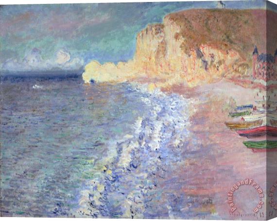 Claude Monet Morning at Etretat Stretched Canvas Painting / Canvas Art