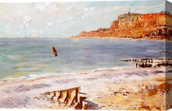 Claude Monet Seascape at Sainte Adresse Stretched Canvas Print / Canvas Art