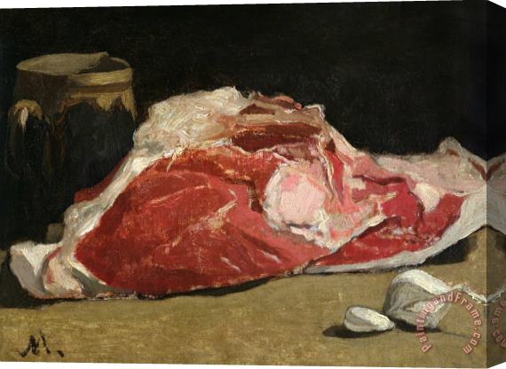 Claude Monet Still Life The Joint Of Meat Stretched Canvas Print / Canvas Art