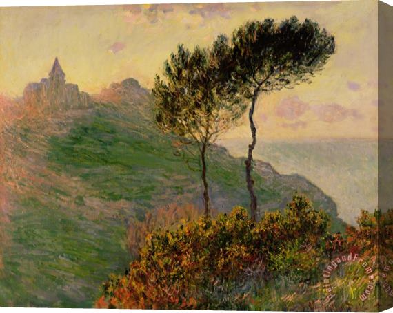 Claude Monet The Church at Varengeville against the Sunlight Stretched Canvas Painting / Canvas Art