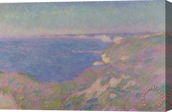 Claude Monet The Cliffs Near Dieppe Stretched Canvas Print / Canvas Art