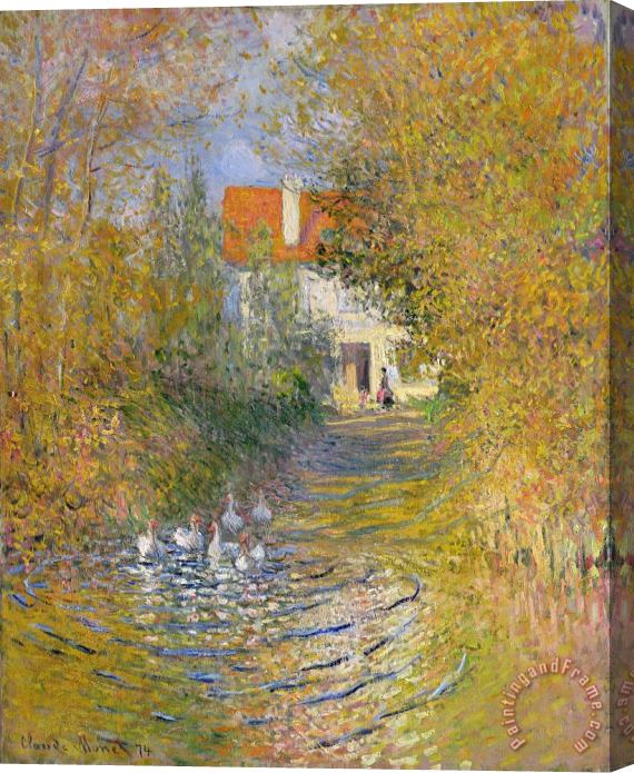 Claude Monet The Duck Pond Stretched Canvas Print / Canvas Art