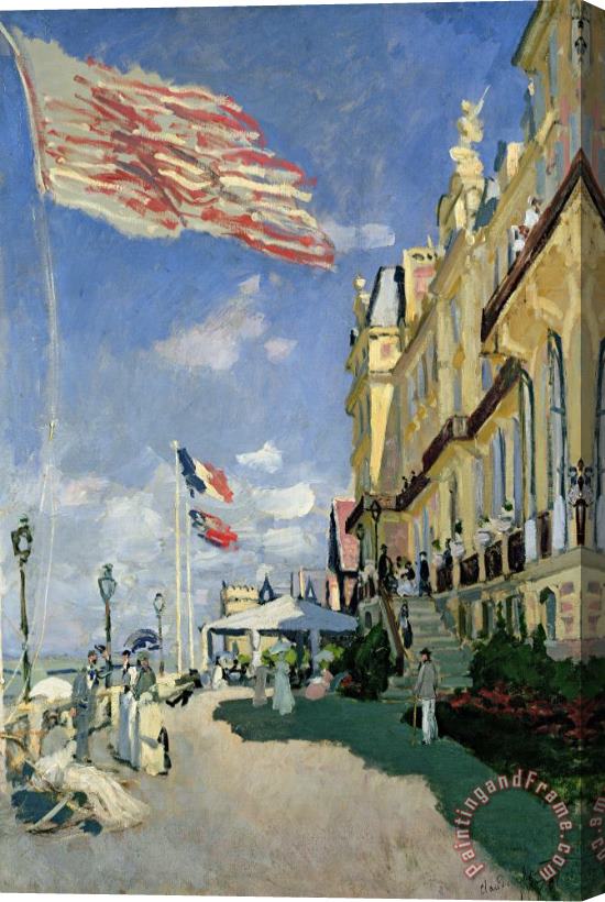 Claude Monet The Hotel des Roches Noires at Trouville Stretched Canvas Print / Canvas Art