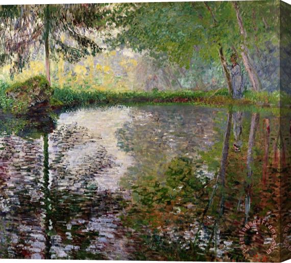 Claude Monet The Lake at Montgeron Stretched Canvas Painting / Canvas Art