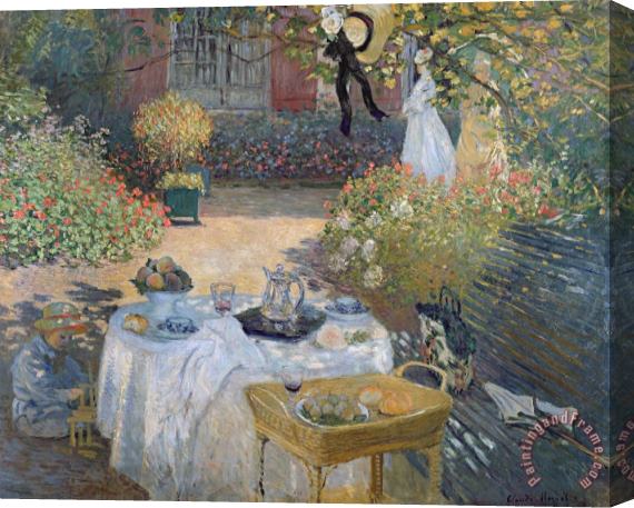 Claude Monet The Luncheon Stretched Canvas Print / Canvas Art