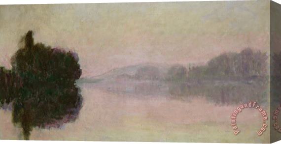 Claude Monet The Seine at Port-Villez - Evening Effect Stretched Canvas Print / Canvas Art
