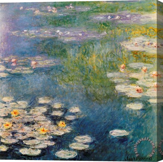 Claude Monet Waterlillies At Giverny 1908 Stretched Canvas Print / Canvas Art
