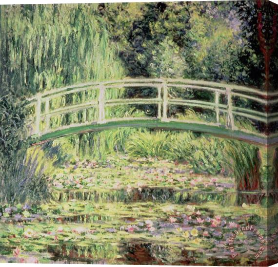 Claude Monet White Nenuphars Stretched Canvas Painting / Canvas Art