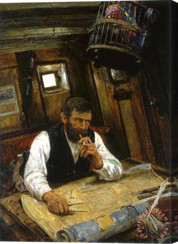 Clifford Warren Ashley The Navigator, 1909 Stretched Canvas Print / Canvas Art