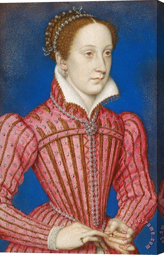 Clouet, Francois Mary, Queen of Scots (1542 87) Stretched Canvas Painting / Canvas Art