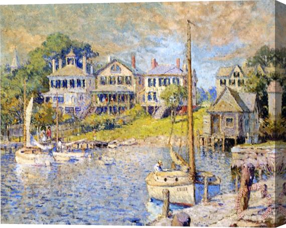 Colin Campbell Cooper Edgartown Martha's Vineyard Stretched Canvas Print / Canvas Art