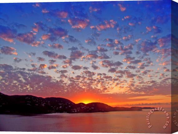 Collection 14 Island Sunrise Stretched Canvas Painting / Canvas Art