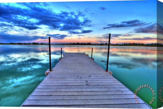 Collection 14 Tranquil Dock Stretched Canvas Print / Canvas Art