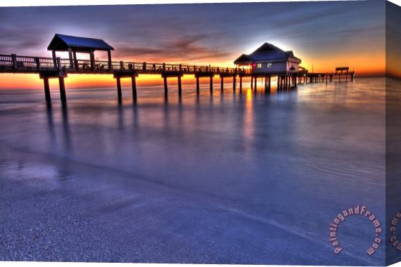Collection 14 Twilight at the Pier Stretched Canvas Print / Canvas Art