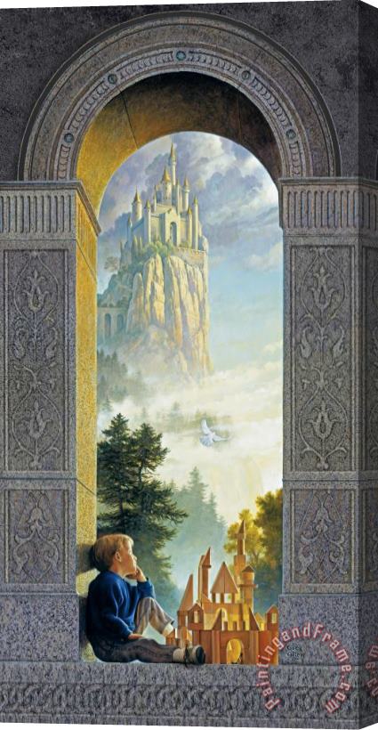 Collection 2 Castles In The Sky Stretched Canvas Print / Canvas Art