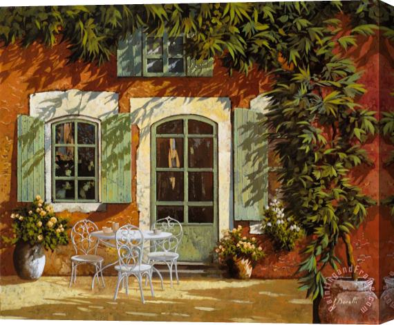 Collection 7 Al Fresco In Cortile Stretched Canvas Print / Canvas Art