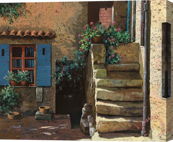 Collection 7 Cortile Interno Stretched Canvas Painting / Canvas Art