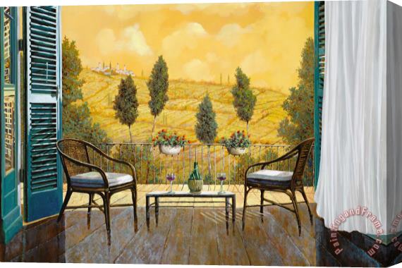 Collection 7 due bicchieri di Chianti Stretched Canvas Painting / Canvas Art