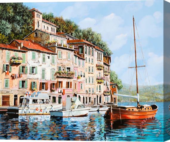 Collection 7 La Barca Rossa Alla Calata Stretched Canvas Print / Canvas Art
