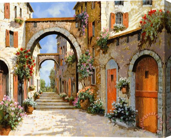 Collection 7 Le Porte Rosse Sulla Strada Stretched Canvas Painting / Canvas Art