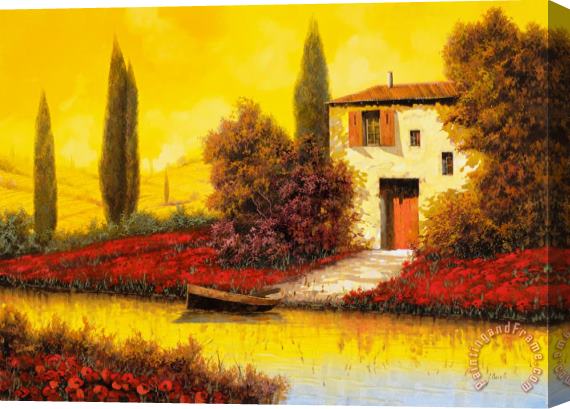 Collection 7 Lungo Il Fiume Tra I Papaveri Stretched Canvas Painting / Canvas Art Collection 7 Lungo Il Fiume Tra I Papaveri Stretched Canvas Painting / Canvas Art