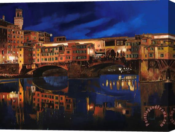 Collection 7 Notturno Fiorentino Stretched Canvas Painting / Canvas Art