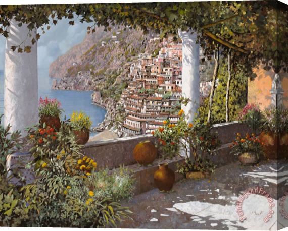 Collection 7 terrazza a Positano Stretched Canvas Painting / Canvas Art