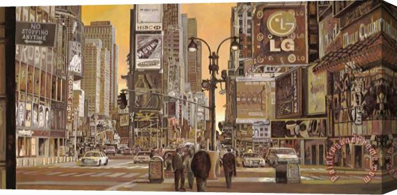 Collection 7 Times Square Stretched Canvas Painting / Canvas Art